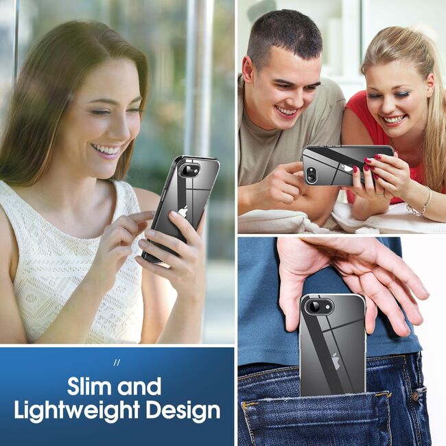 Husa pentru iPhone 16e Anti-Shock 1.5mm, transparent