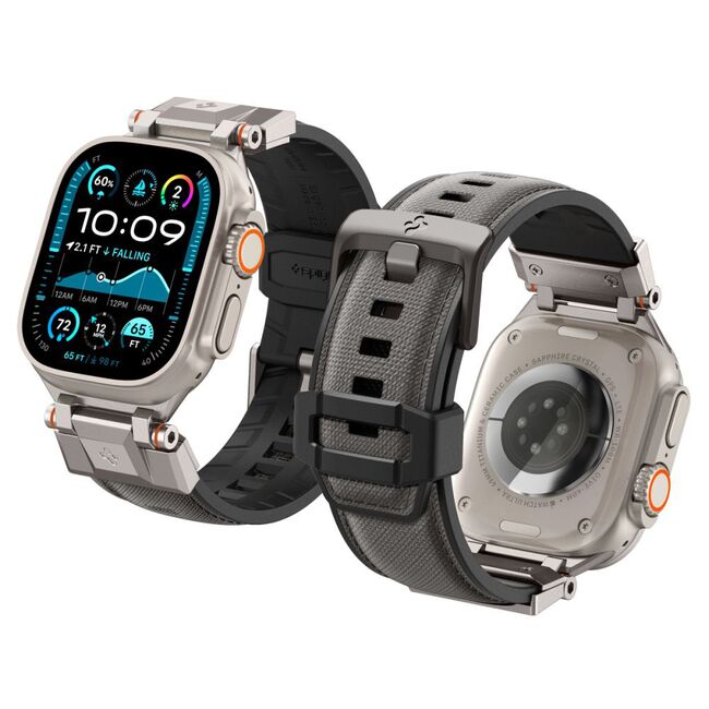 Curea premium pentru Apple Watch 6 / 7 / 8 / 9 / 10 / SE / ULTRA 1 / 2 (44 / 45 / 46 / 49 MM) Spigen - DuraPro Armor - Alb