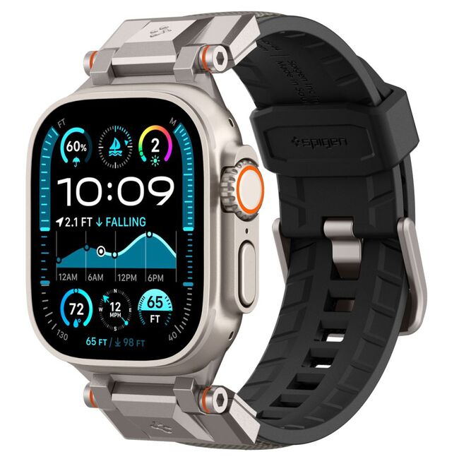 Curea premium pentru Apple Watch 6 / 7 / 8 / 9 / 10 / SE / ULTRA 1 / 2 (44 / 45 / 46 / 49 MM) Spigen - DuraPro Armor - Alb