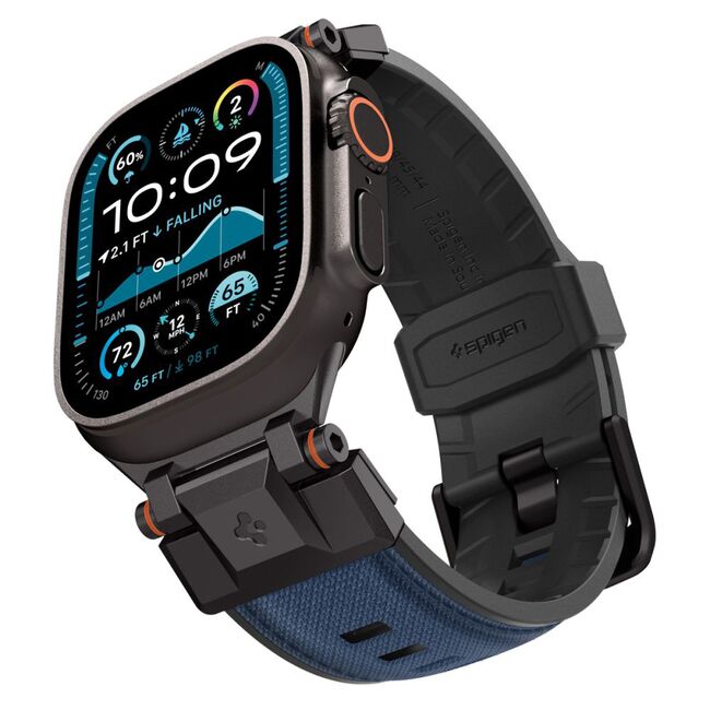 Curea premium pentru Apple Watch 6 / 7 / 8 / 9 / 10 / SE / ULTRA 1 / 2 (44 / 45 / 46 / 49 MM) Spigen - DuraPro Armor - Albastru