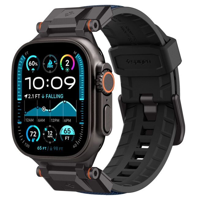 Curea premium pentru Apple Watch 6 / 7 / 8 / 9 / 10 / SE / ULTRA 1 / 2 (44 / 45 / 46 / 49 MM) Spigen - DuraPro Armor - Albastru
