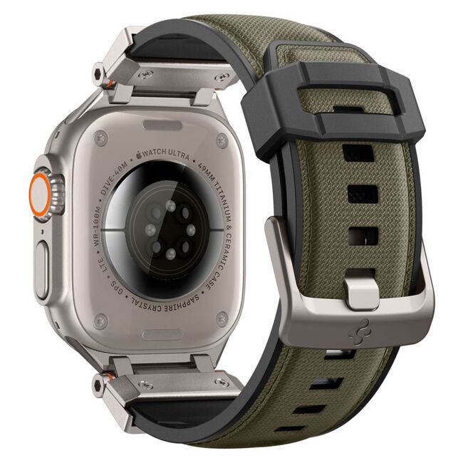 Curea premium pentru Apple Watch 6 / 7 / 8 / 9 / 10 / SE / ULTRA 1 / 2 (44 / 45 / 46 / 49 MM) Spigen - DuraPro Armor - Verde