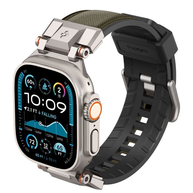 Curea premium pentru Apple Watch 6 / 7 / 8 / 9 / 10 / SE / ULTRA 1 / 2 (44 / 45 / 46 / 49 MM) Spigen - DuraPro Armor - Verde