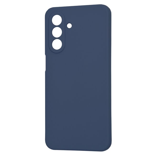 Husa pentru  Samsung Galaxy A26 Liquid Silicone, subțire, captusita cu microfibra, anti amprentă, protectie cameră foto, Albastru