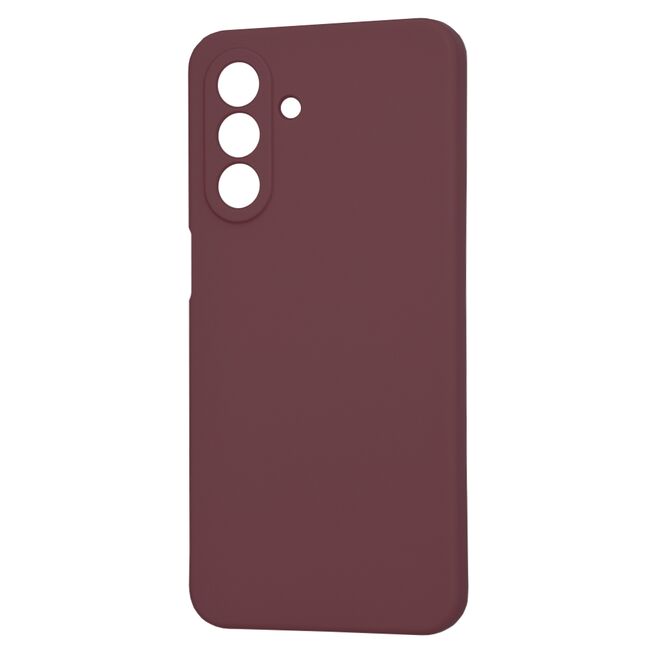 Husa pentru  Samsung Galaxy A26 Liquid Silicone, subțire, captusita cu microfibra, anti amprentă, protectie cameră foto, Bordeaux