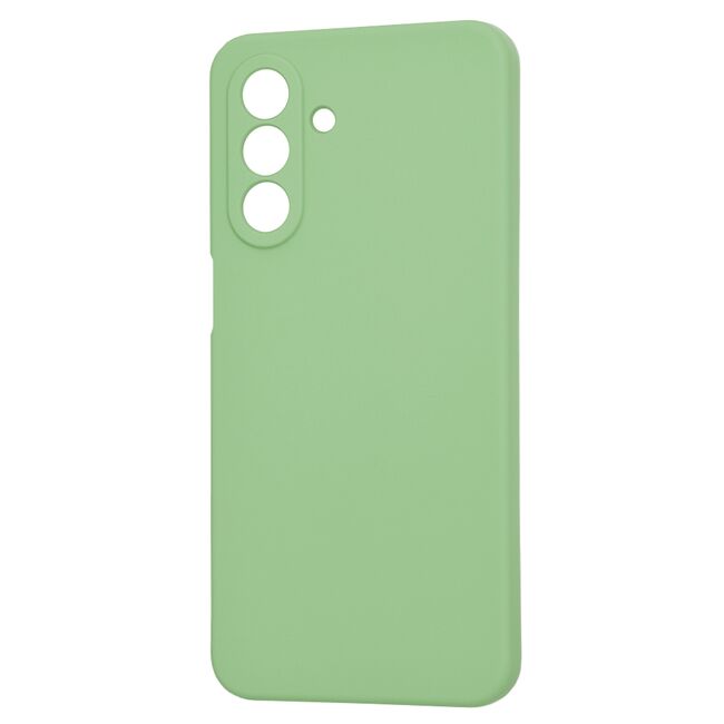 Husa pentru  Samsung Galaxy A26 Liquid Silicone, subțire, captusita cu microfibra, anti amprentă, protectie cameră foto, Verde deschis