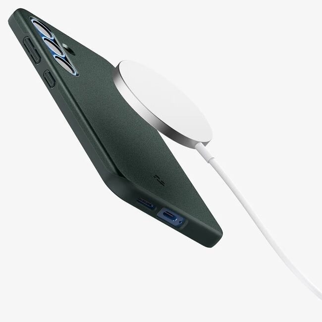 Husa pentru  Samsung Galaxy S25 Spigen - Thin Fit MagSafe - Verde