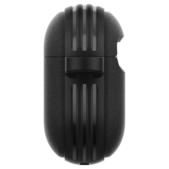 Husa pentru Airpods 4 Spigen - Protection Case Caseology Vault, ir Space Technology, Aluminum Holder - Negru