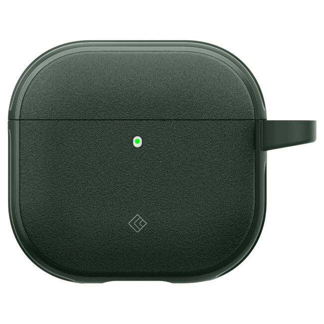 Husa pentru Airpods 4 Spigen - Protection Case Caseology Vault, ir Space Technology, Aluminum Holder - Verde