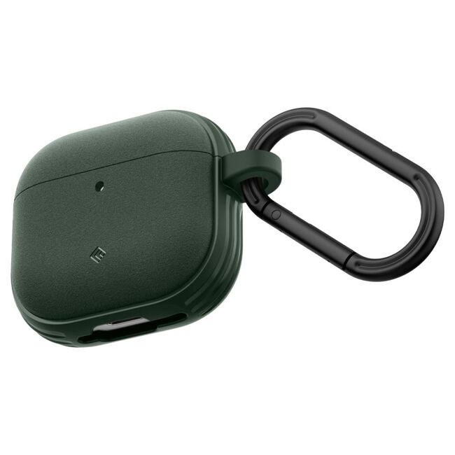 Husa pentru Airpods 4 Spigen - Protection Case Caseology Vault, ir Space Technology, Aluminum Holder - Verde