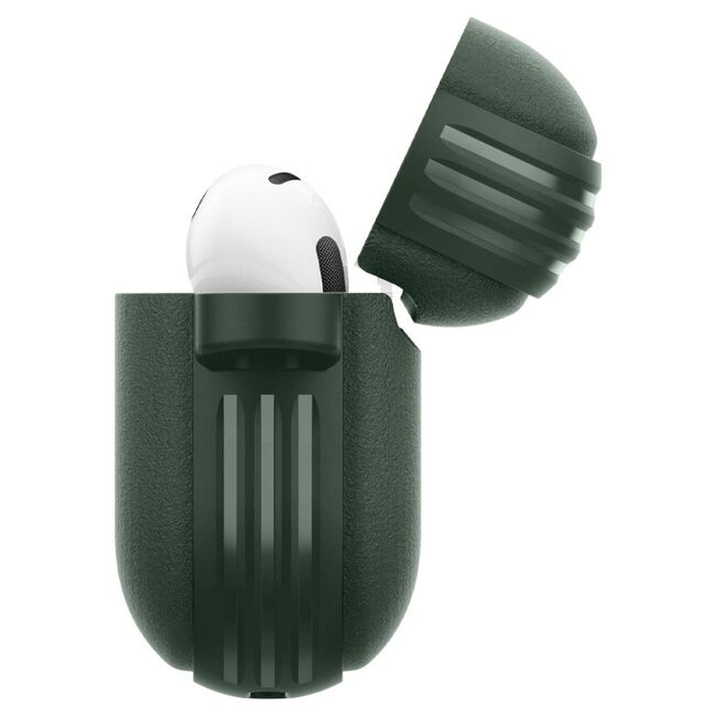 Husa pentru Airpods 4 Spigen - Protection Case Caseology Vault, ir Space Technology, Aluminum Holder - Verde