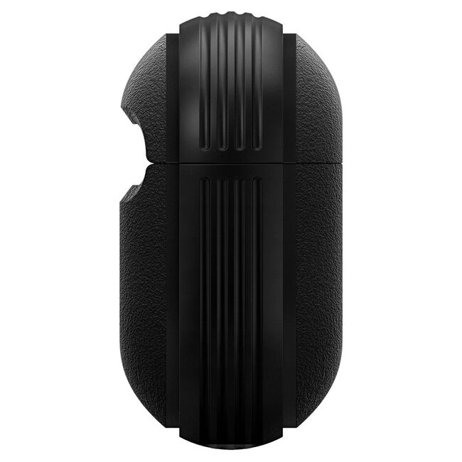 Husa pentru Airpods Pro 1 / 2 Spigen - Protection Case Caseology Vault, ir Space Technology, Aluminum Holder - Negru