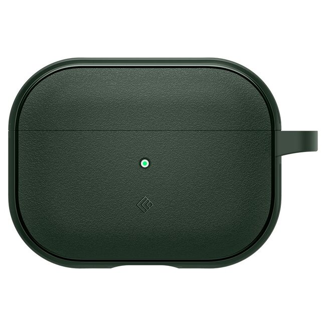 Husa pentru Airpods Pro 1 / 2 Spigen - Protection Case Caseology Vault, ir Space Technology, Aluminum Holder - Verde