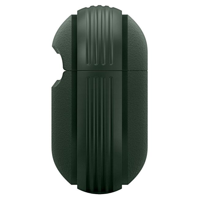 Husa pentru Airpods Pro 1 / 2 Spigen - Protection Case Caseology Vault, ir Space Technology, Aluminum Holder - Verde