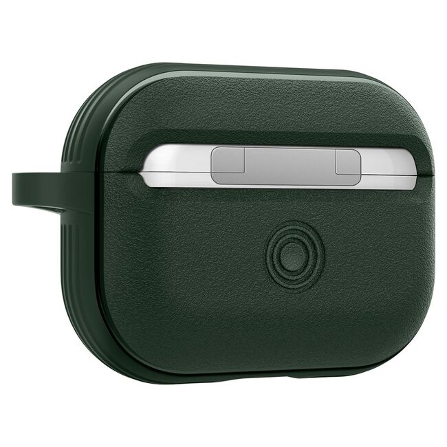 Husa pentru Airpods Pro 1 / 2 Spigen - Protection Case Caseology Vault, ir Space Technology, Aluminum Holder - Verde
