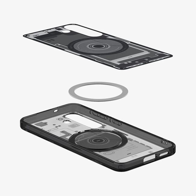Husa premium pentru  Samsung Galaxy S25 Spigen - Ultra Hybrid Zero One MagSafe - Negru