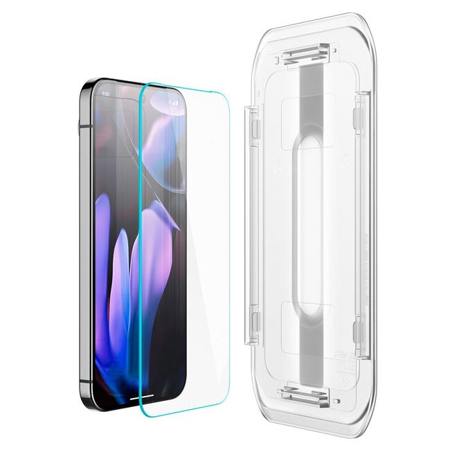 Set 2 x Folie din sticla pentru  Google Pixel 9 / 9 Pro cu aplicator Spigen - Glas.tR EZ-FIT HD - clear