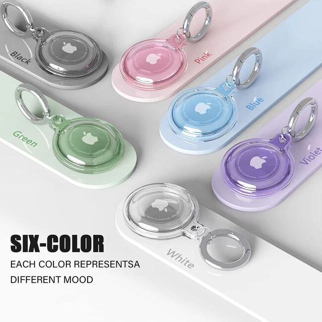 [Pachet 4x] Husa Apple AirTag Techsuit CT15 tip breloc chei, transparent