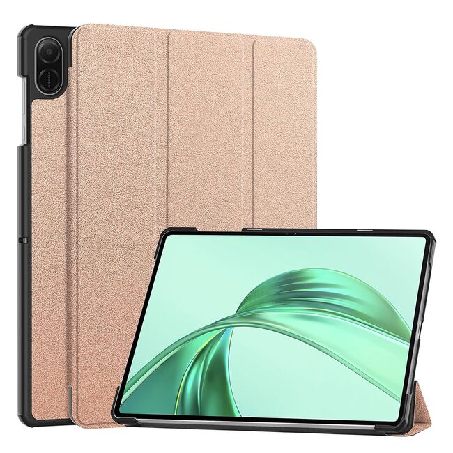 Husa pentru Honor Pad X8a tip stand functie sleep/wake-up, protectie 360 - Roz