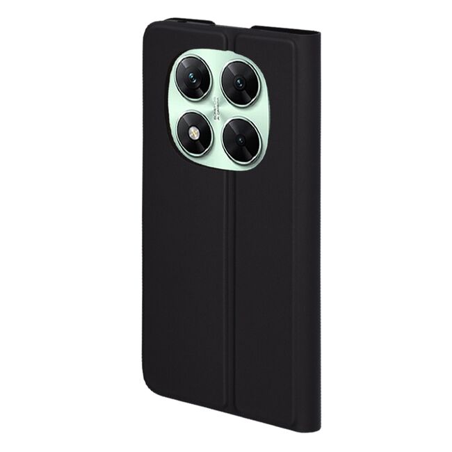 Husa pentru  Xiaomi Redmi Note 14 Pro+ Plus tip carte BookFlip, inchidere magnetica, Negru