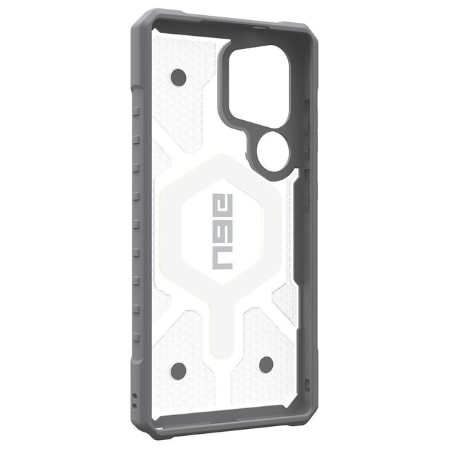 Husa Samsung Galaxy S25 Ultra UAG Pathfinder Clear MagSafe, Active Lava Lanyard