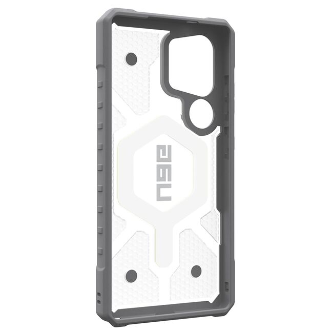 Husa Samsung Galaxy S25 Ultra UAG Pathfinder Clear MagSafe, Active Neon Lanyard