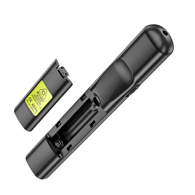 Telecomanda pentru prezentari cu laser pointer lumina rosie Hoco GM202, Conectivitate Wireless 2.4Ghz, negru