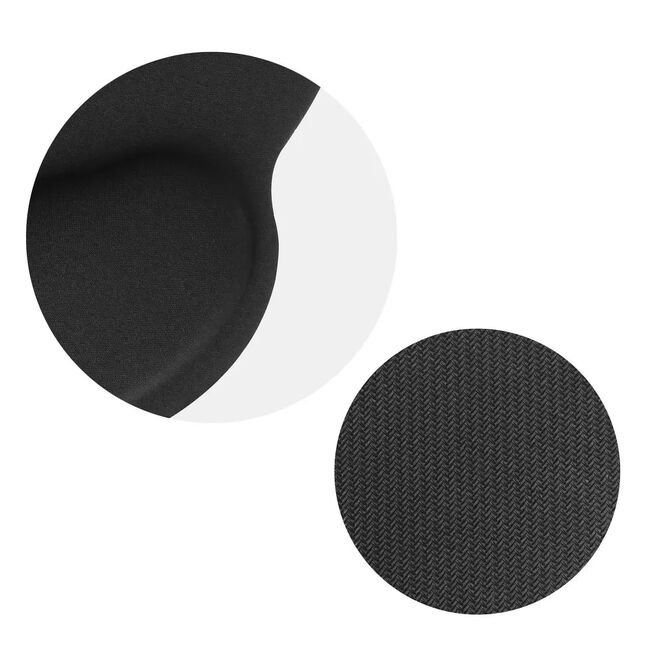 Mouse Pad Ergonomic cu Suport pentru Încheietură – Memory Foam, Bază Antialunecare, Negru