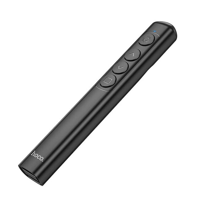 Telecomanda pentru prezentari cu laser pointer lumina rosie Hoco GM202, Conectivitate Wireless 2.4Ghz, negru