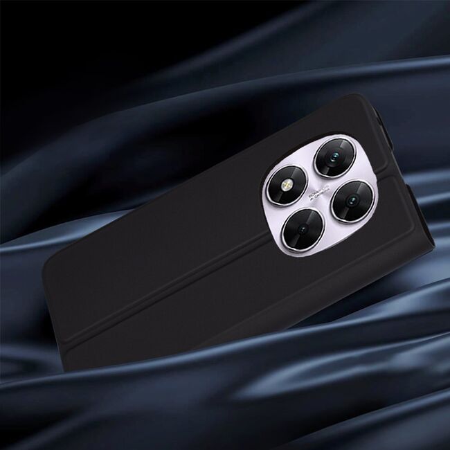 Husa pentru  Xiaomi Redmi Note 14 Pro 4G tip carte BookFlip, inchidere magnetica, Negru