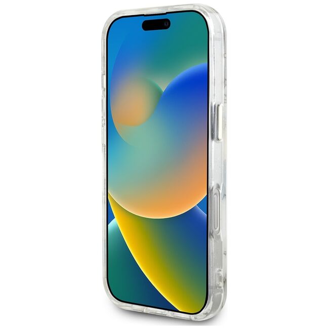Husa premium pentru  iPhone 16 Pro Max compatibila MagSafe Guess Luxury Series - Bej
