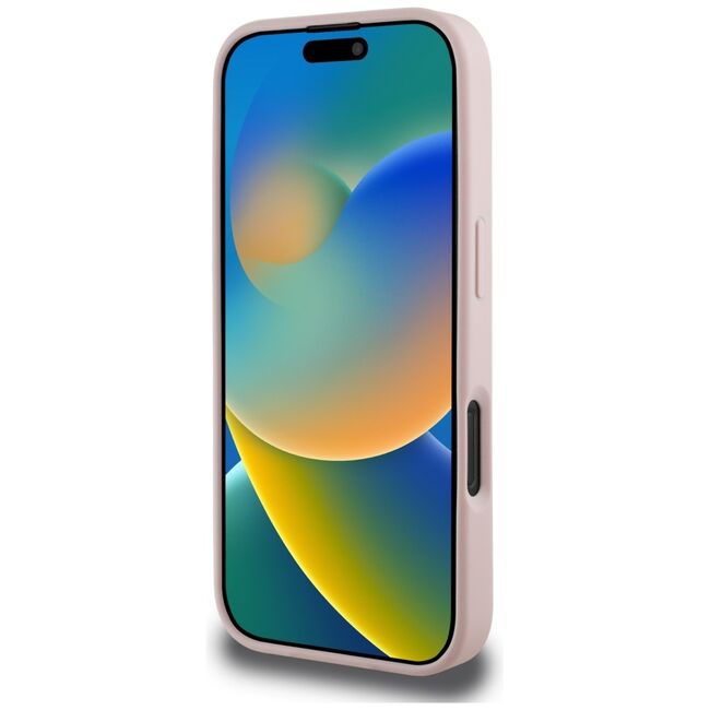 Husa premium pentru  iPhone 16 Pro Max compatibila MagSafe Guess Luxury Series - Roz pal