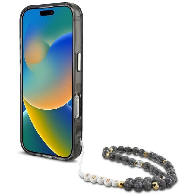 Husa premium pentru  iPhone 16 Pro compatibila MagSafe Guess Luxury Series - Gri deschis