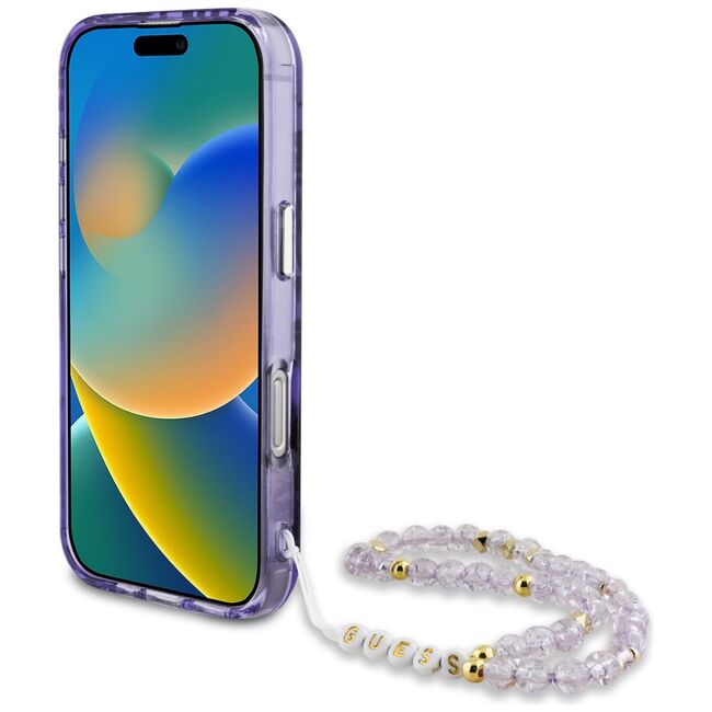 Husa premium pentru  iPhone 16 compatibila MagSafe Guess Luxury Series - Mov