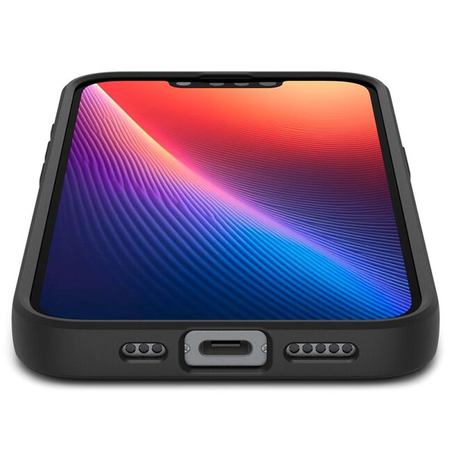 Husa premium pentru  iPhone 16e Spigen - Liquid Air - Negru