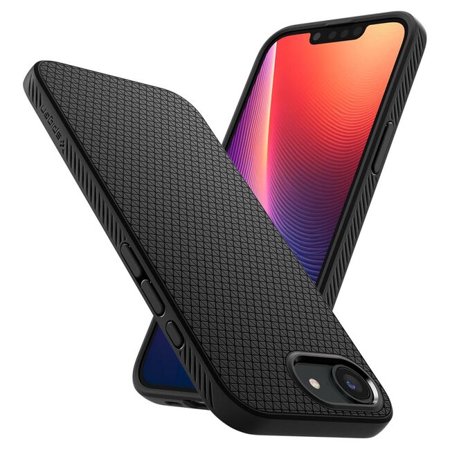 Husa premium pentru  iPhone 16e Spigen - Liquid Air - Negru