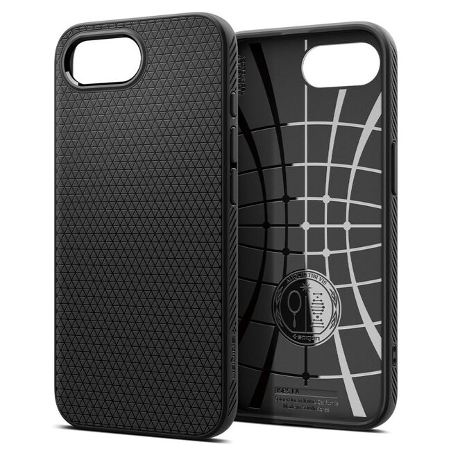 Husa premium pentru  iPhone 16e Spigen - Liquid Air - Negru