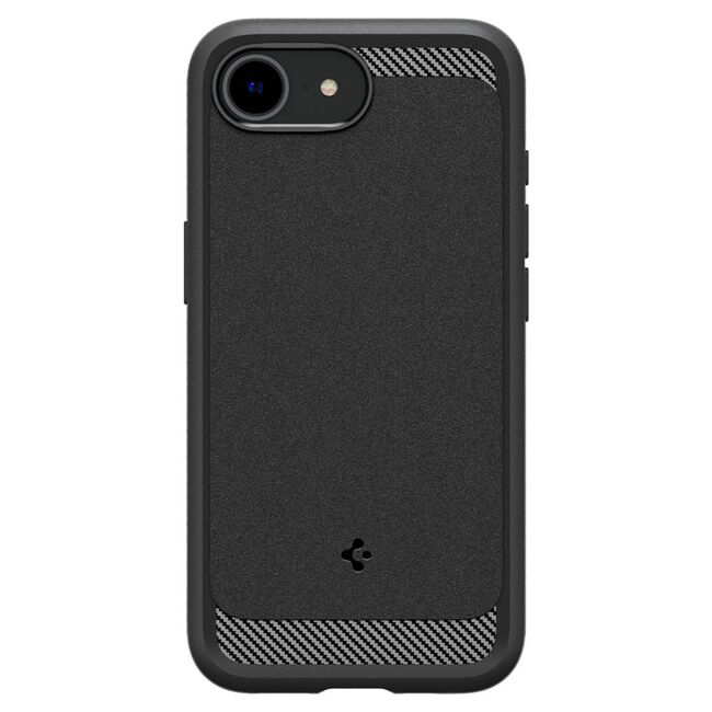 Husa premium pentru  iPhone 16e Spigen - Rugged Armor MagSafe - Negru darth vader