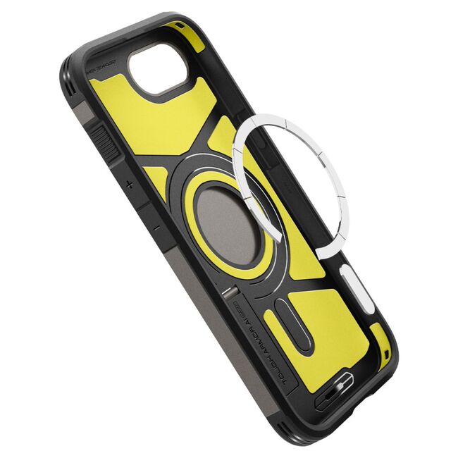Husa premium pentru  iPhone 16e Spigen - Tough Armor MagSafe - Gunmetal