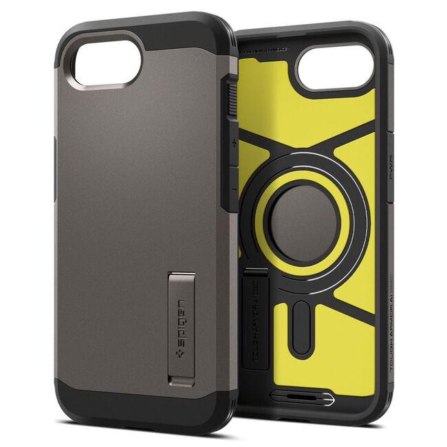 Husa premium pentru  iPhone 16e Spigen - Tough Armor MagSafe - Gunmetal