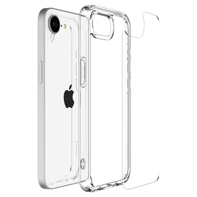 Husa premium pentru  iPhone 16e Spigen - Ultra Hybrid - Transparent