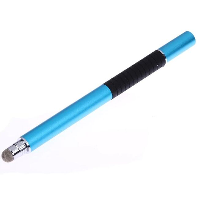 Stylus Pen Universal 2 in 1 – Precizie și Confort pentru Desen și Scris, pentru telefoane si tablete, compatibil Android si iOS - albastru