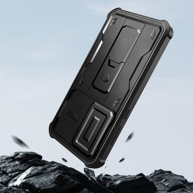Pachet 360: Husa cu folie integrata Samsung Galaxy A36 5G KEVLAR PRO360 (fata spate), cu protectie lentile, negru