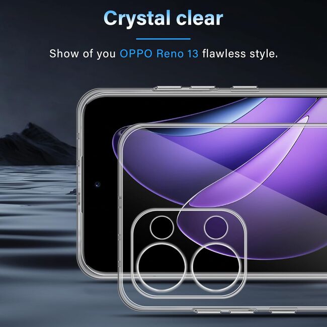 Husa pentru Oppo Reno 13 Anti-Shock 1.5mm, cu protectie lentile, transparent