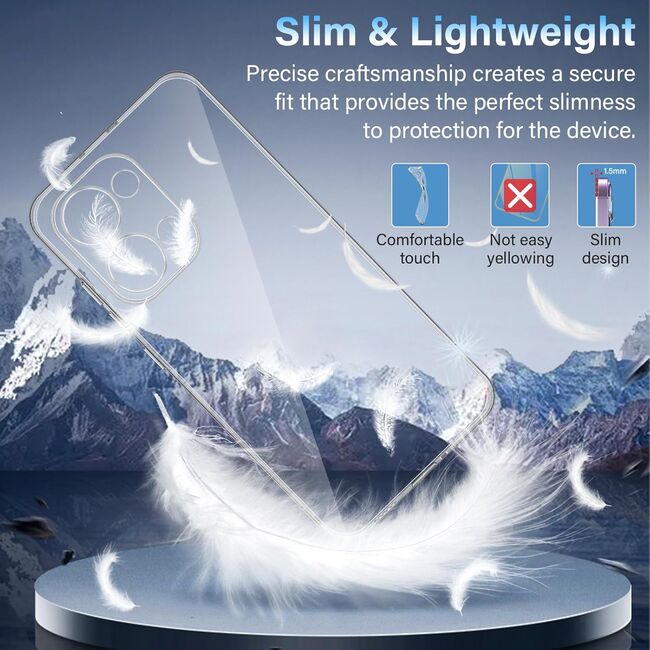 Husa pentru Oppo Reno 13 Anti-Shock 1.5mm, cu protectie lentile, transparent