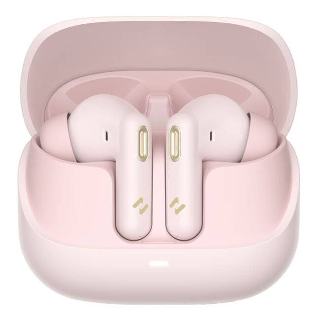 Casti True Wireless Bluetooth, ANC Havit TW906 Pro, roz
