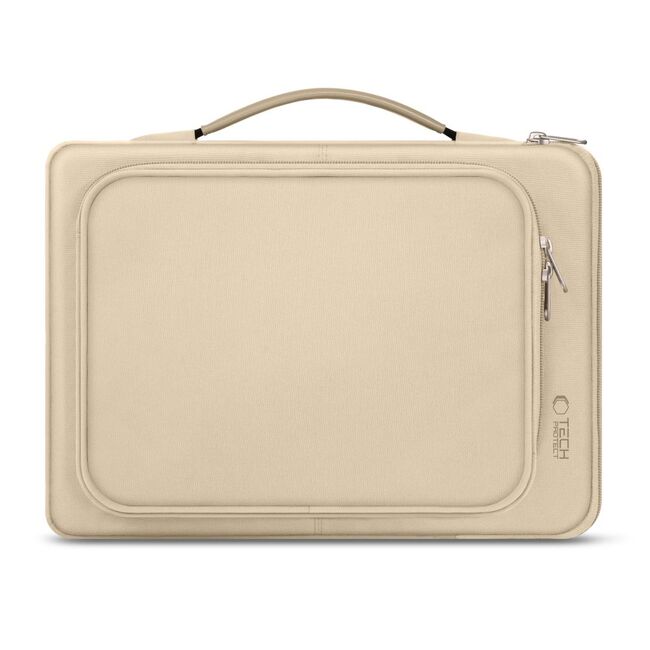 Geantă pentru laptop, protecție premium și design elegant, compatibila laptop intre 13-14 inch, bej