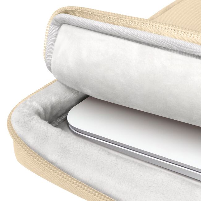 Geantă pentru laptop, protecție premium și design elegant, compatibila laptop intre 13-14 inch, bej