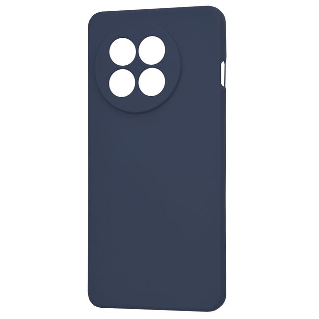 Husa pentru  OnePlus 13R Liquid Silicone, subțire, captusita cu microfibra, anti amprentă, protectie cameră foto, Albastru