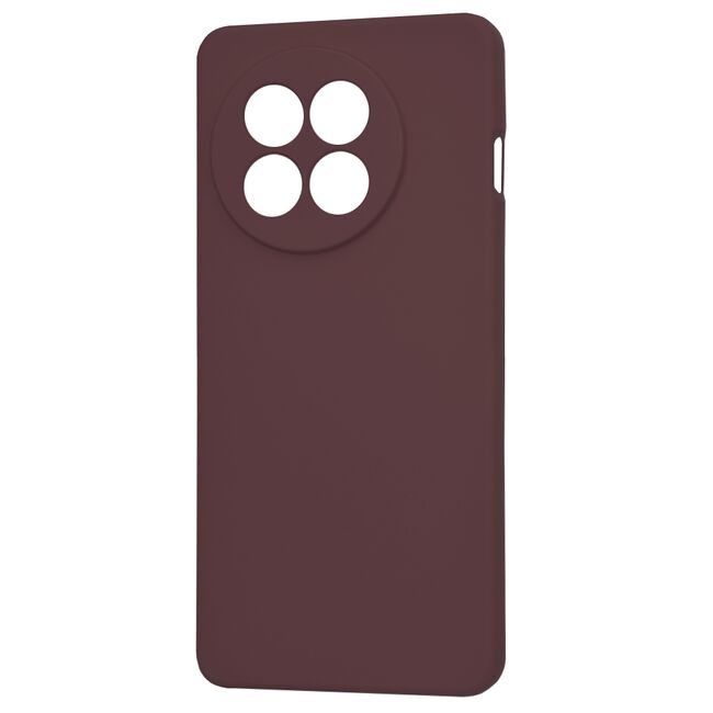 Husa pentru  OnePlus 13R Liquid Silicone, subțire, captusita cu microfibra, anti amprentă, protectie cameră foto, Bordeaux